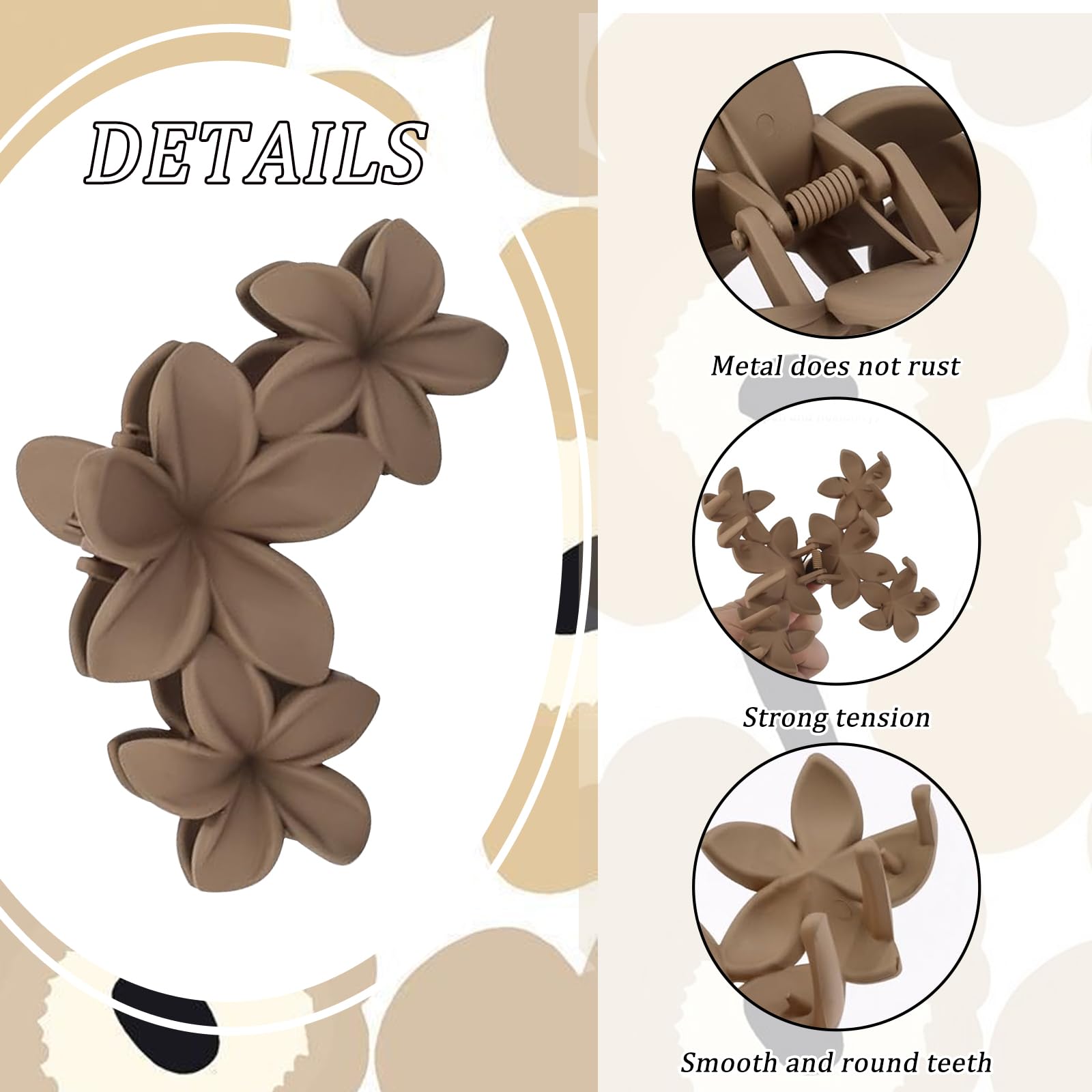 Yonoy broches flor aptos para todo tipo de cabello.