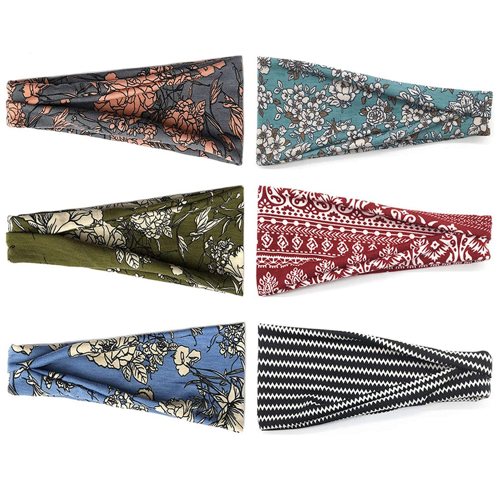 Bandas YONUF con flores, versátiles para entrenamiento y uso diario.