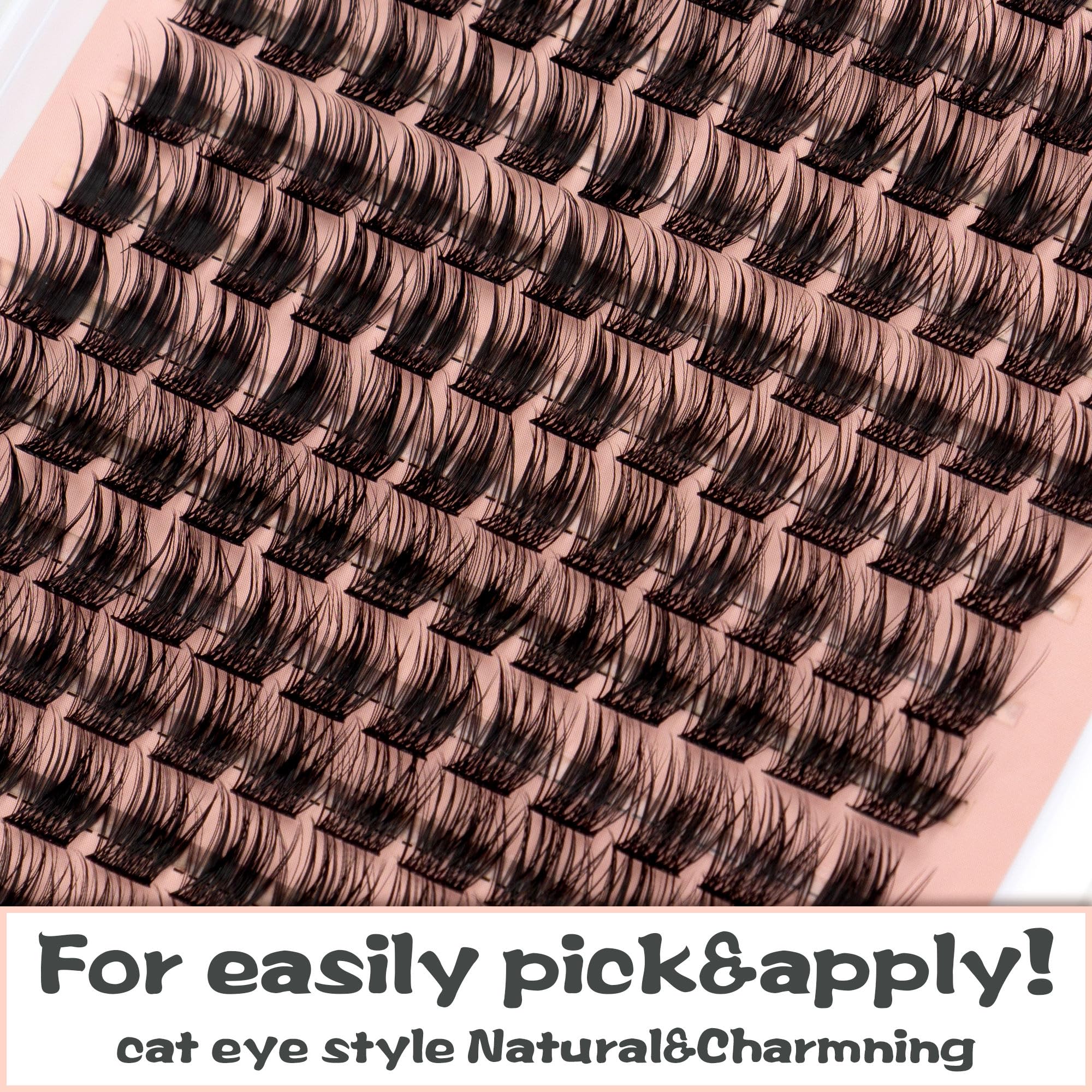 YOONOYA lightweight lash clusters ideal for reuse and daily wear