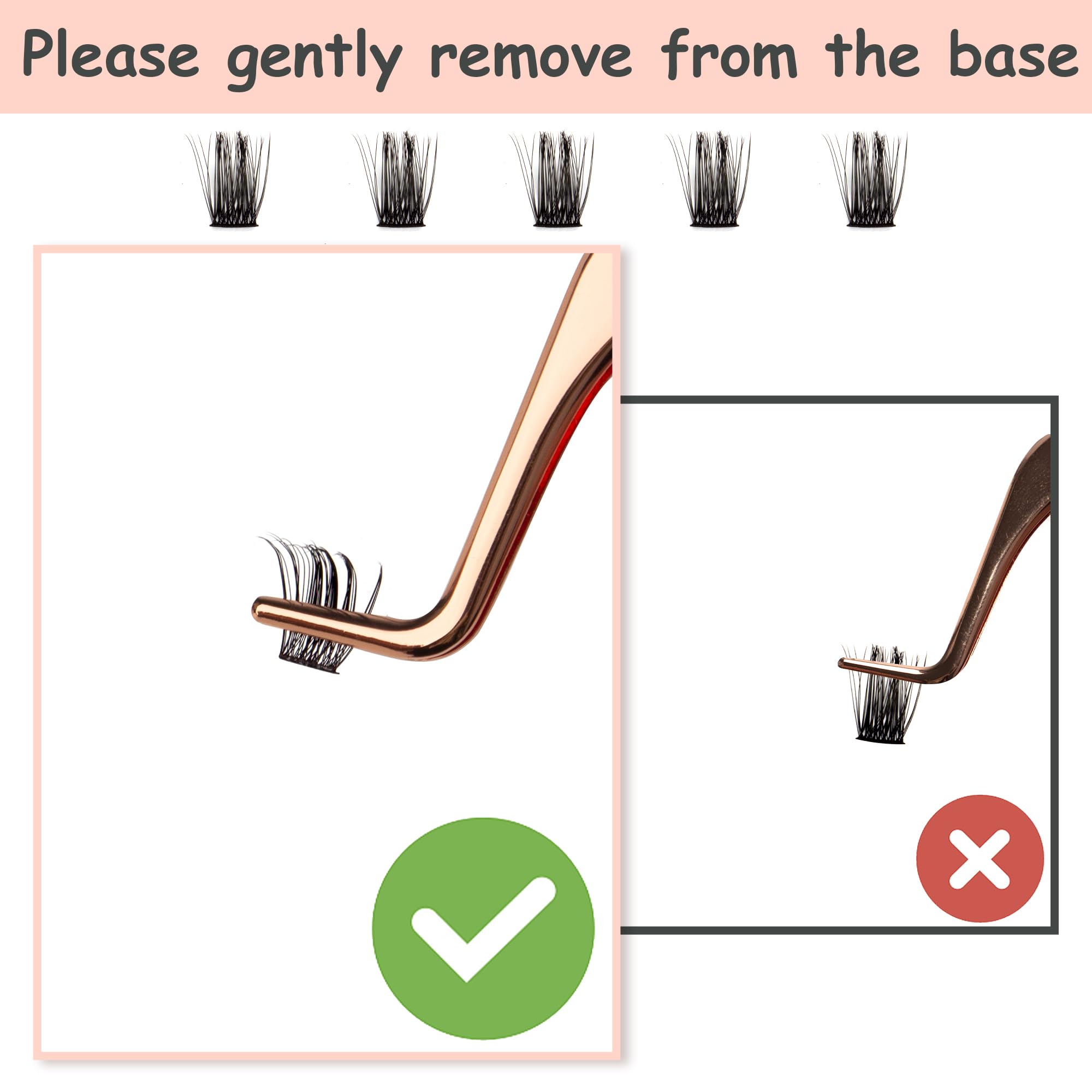 YOONOYA natural wispy lash clusters for daily glamour