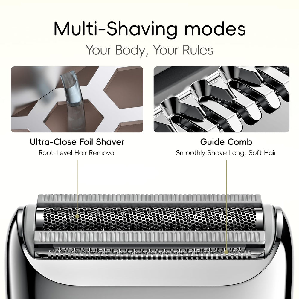 Yoose ergonomic lightweight handle for comfortable, precise shaving