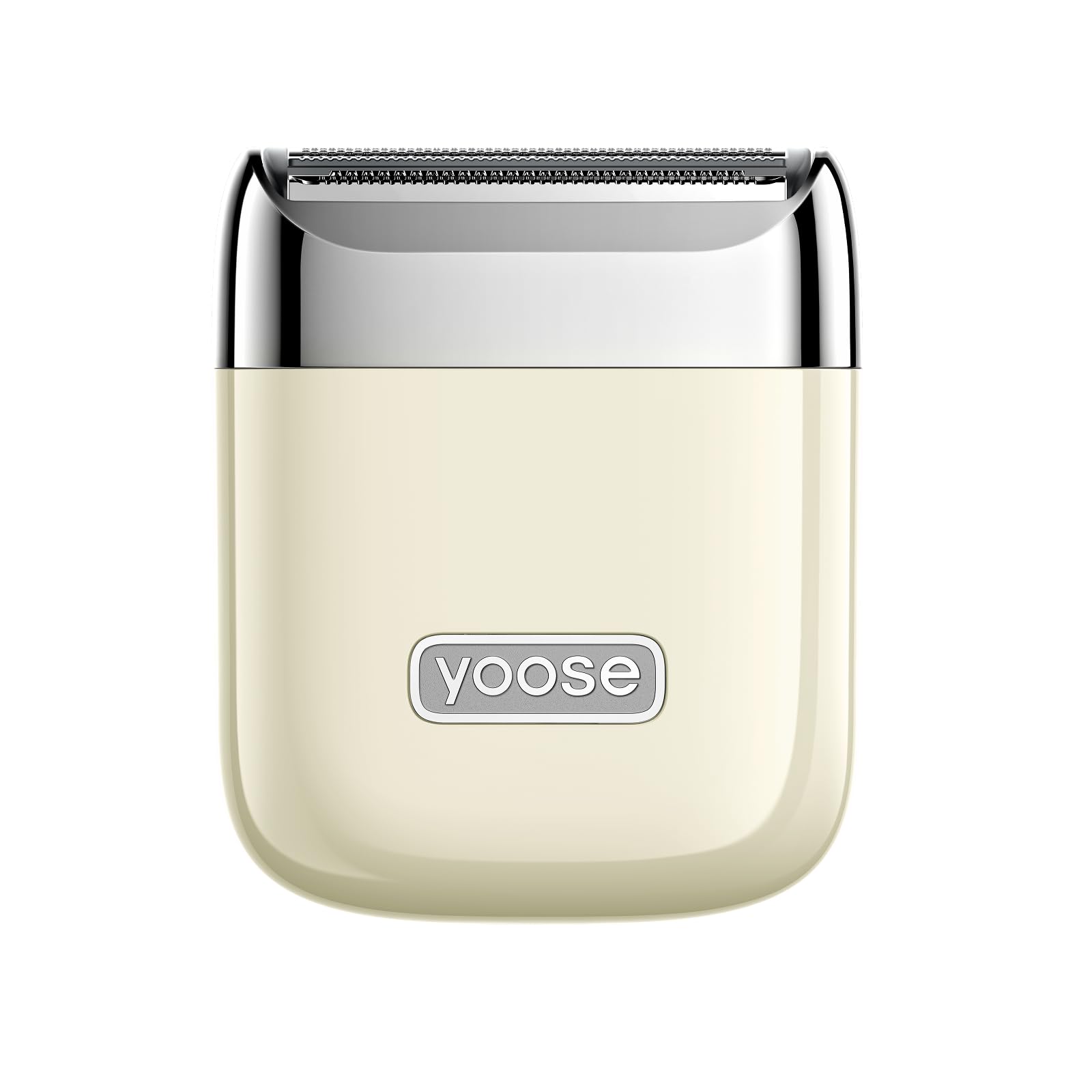 Yoose porcelain white pocket shaver with compact design for on-the-go smooth skin