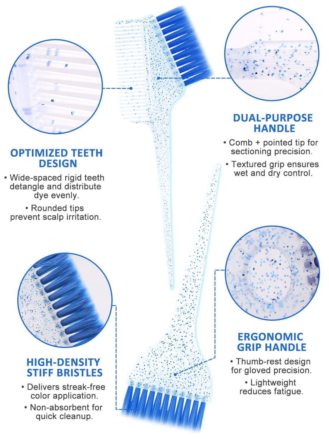 YOOVR dye whisk for smooth mixing of formulas