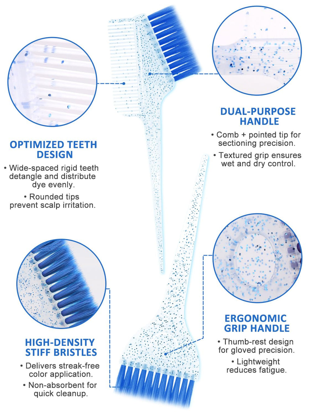 YOOVR dye whisk for smooth mixing of formulas