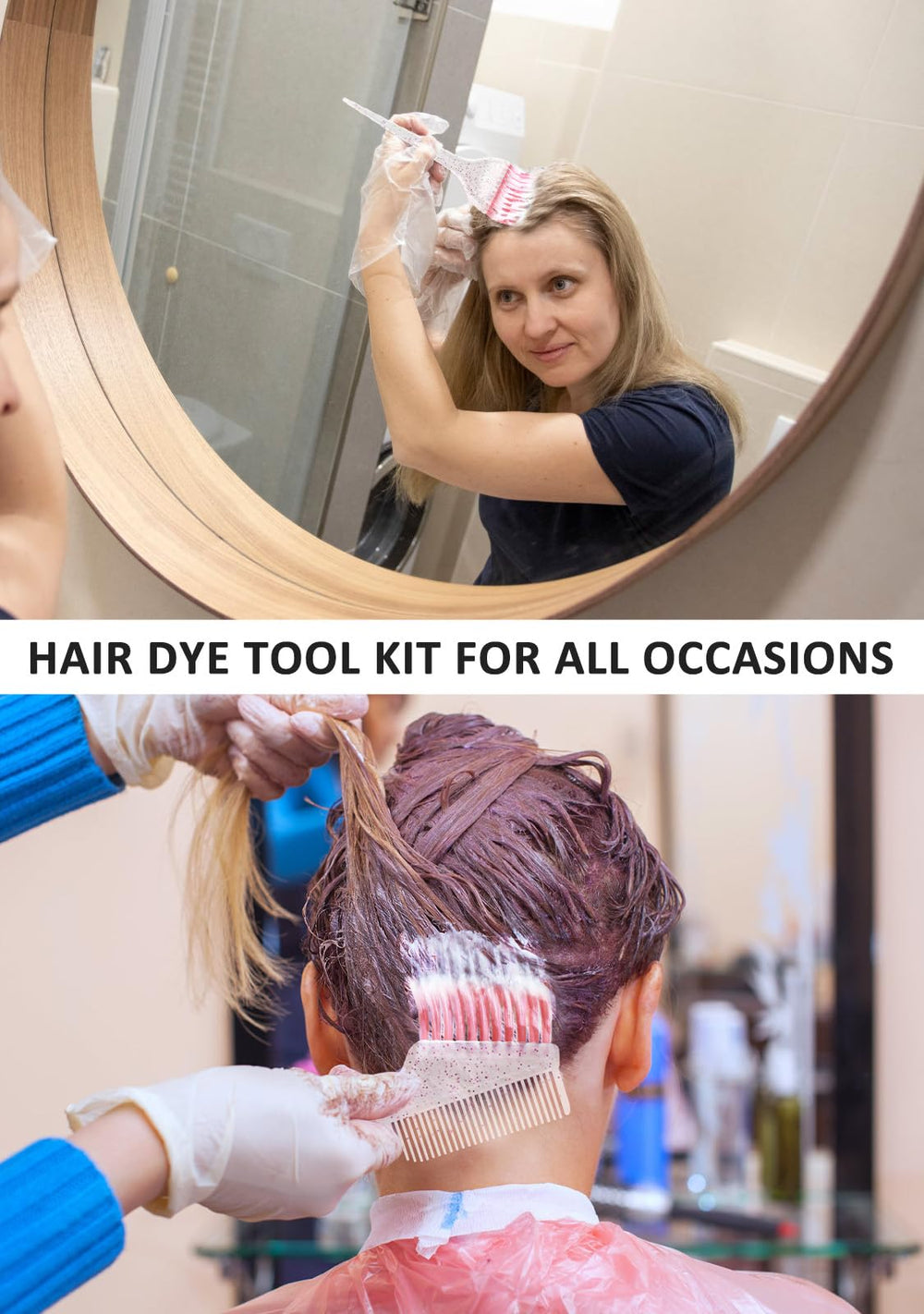YOOVR ear covers minimize staining around ears during dyeing.