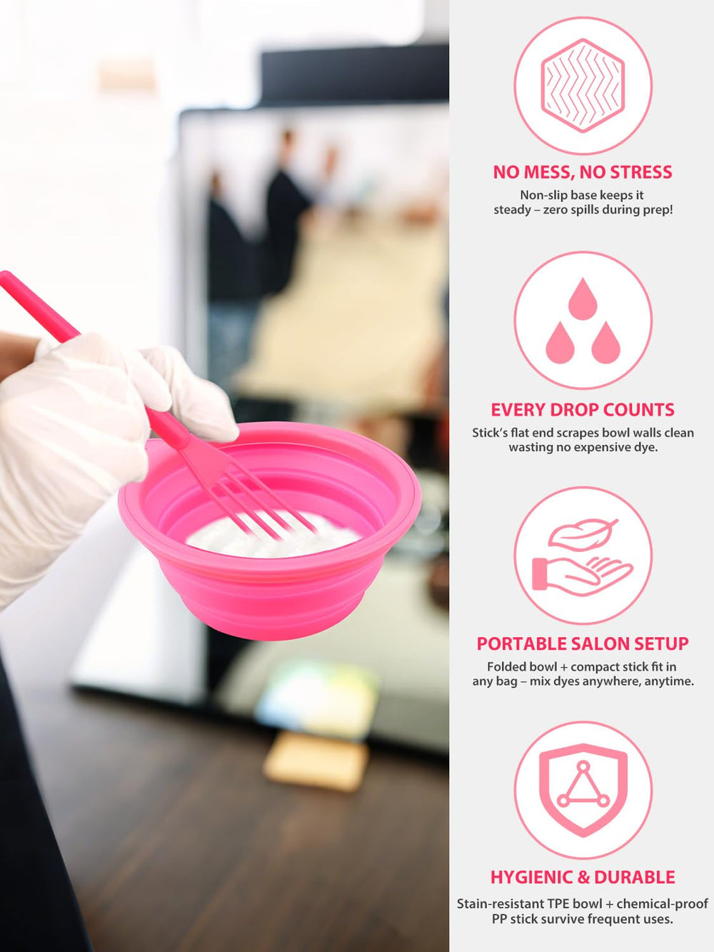 YOOVR breathable frosting cap with strap prevents leaks while highlighting.