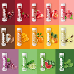 Yopela flavor assortment display of lip balms for varied lip care