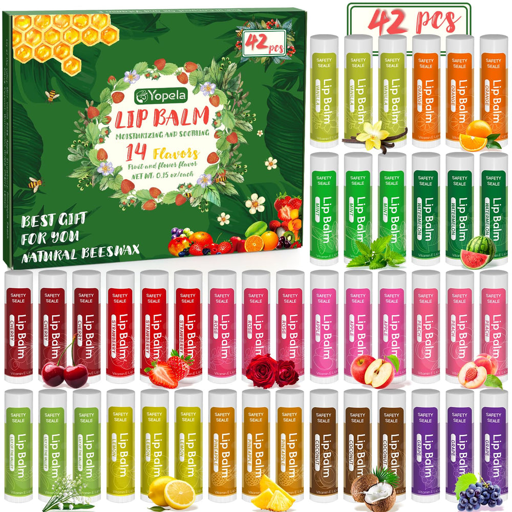 Yopela vanilla flavor lip balm with vitamin E nourishes dry lips