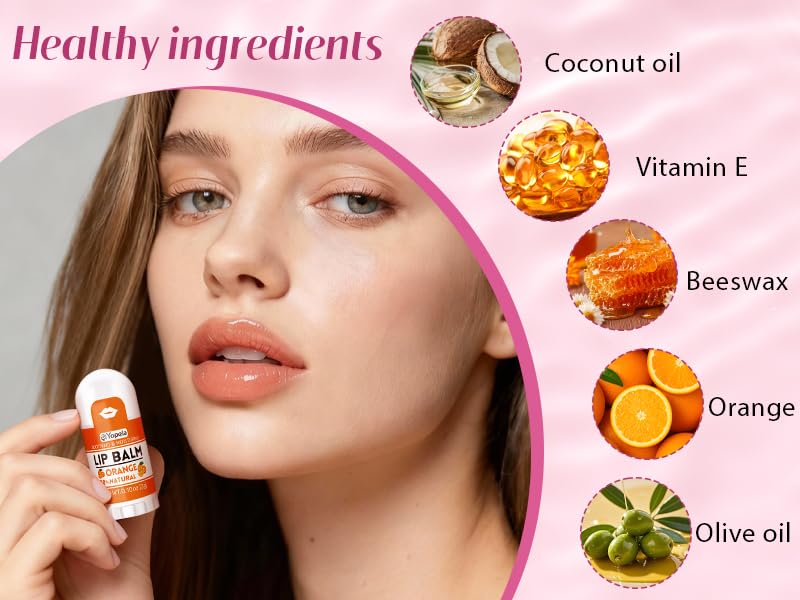 Yopela coconut oil and vitamin E formula nourishes lips
