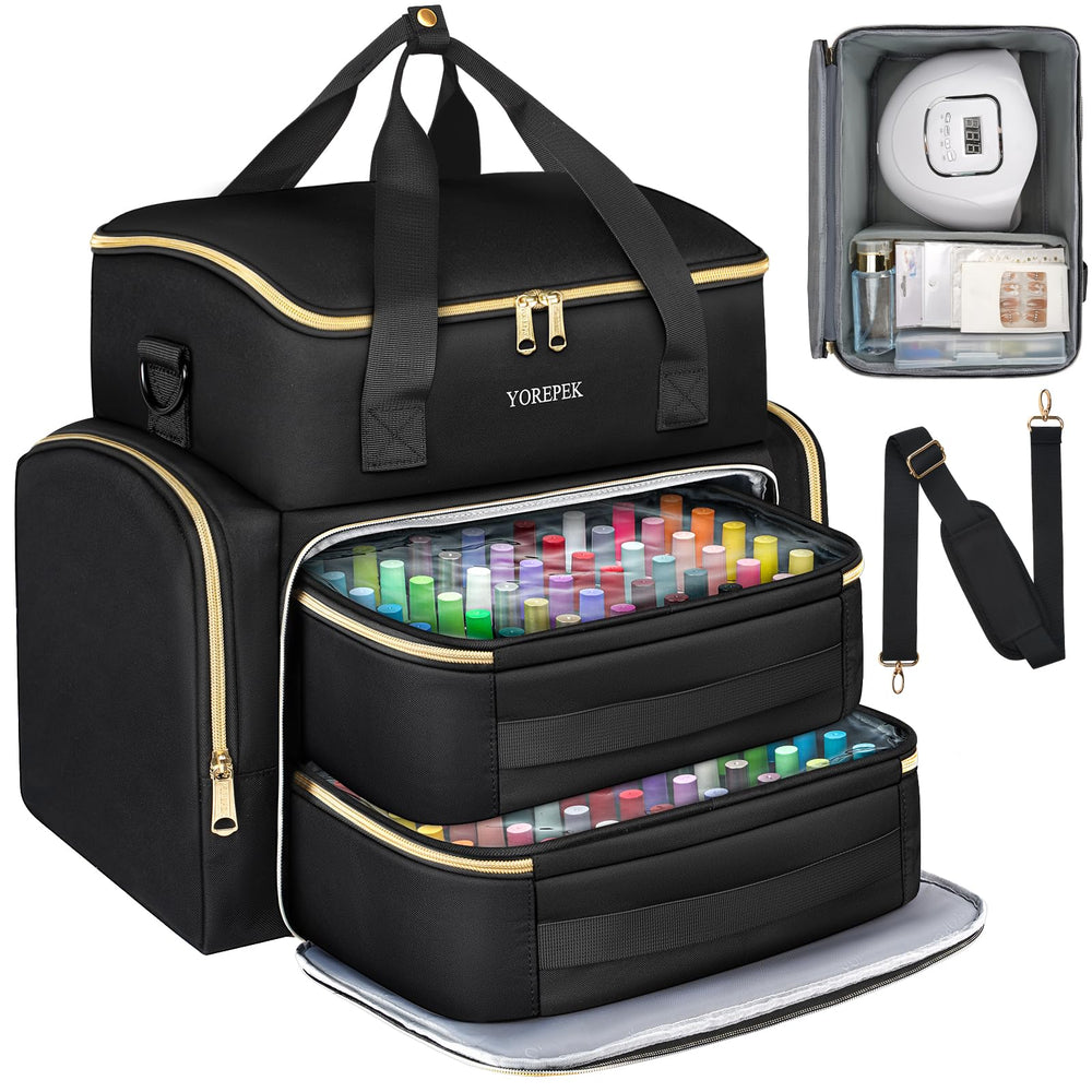 Ideal for home, salon, or travel use of nail supplies