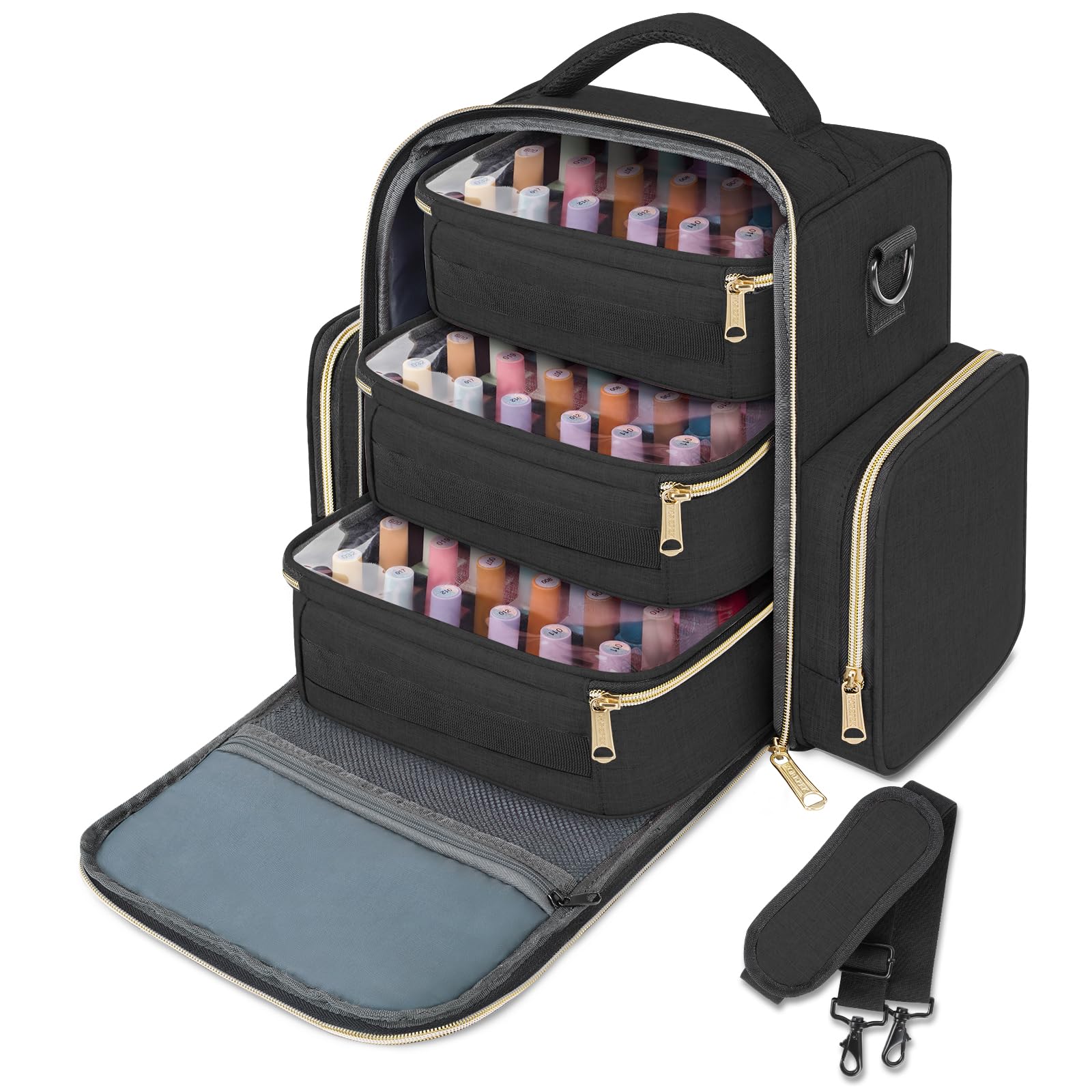 Travel-ready YOREPEK case with multiple carrying options