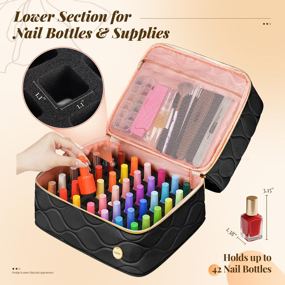 YOREPEK travel case reinforced handle for easy portability
