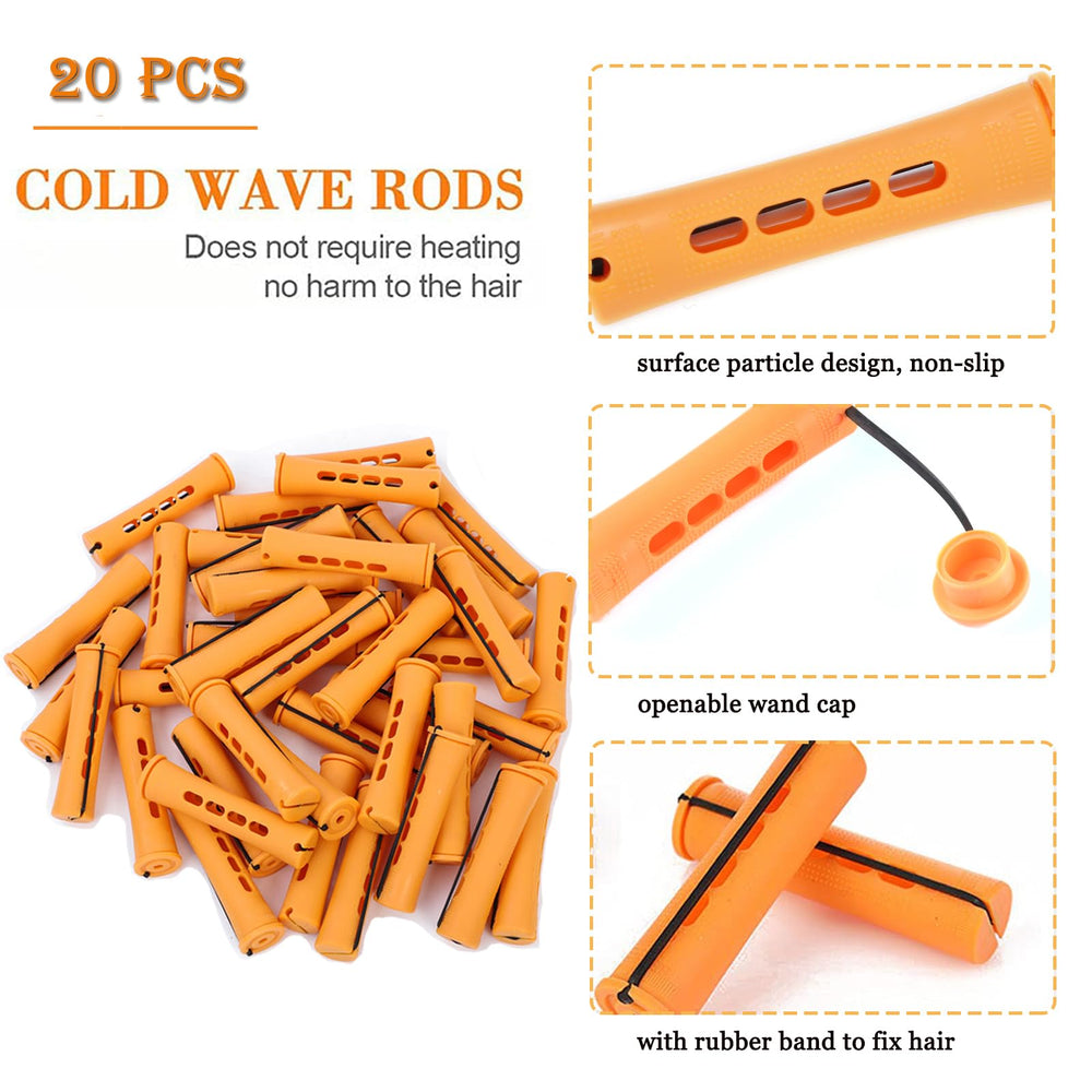 YOROSTAR cold wave rods set in plastic for versatile curling