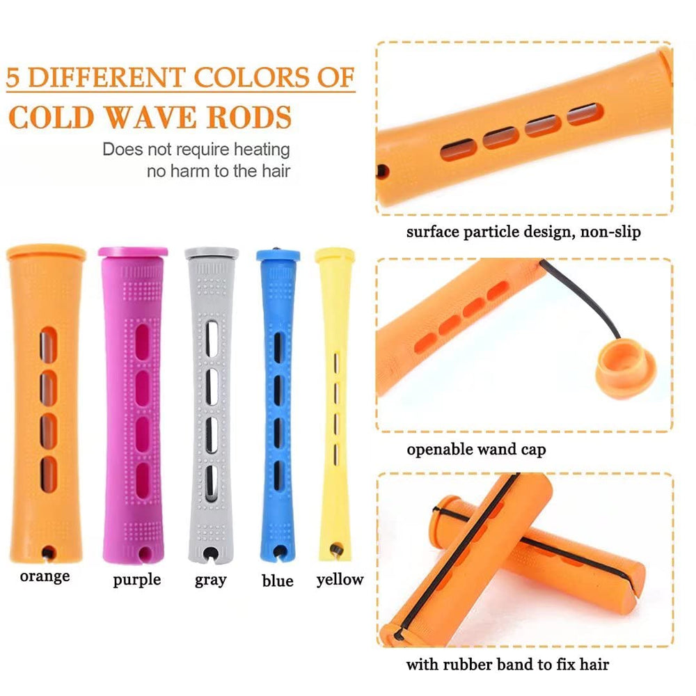 YOROSTAR blue-cover perm rods offering comfortable styling for any length.