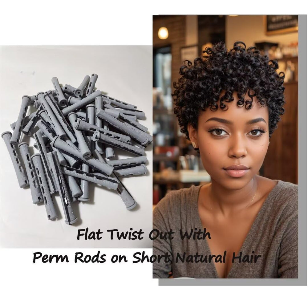 YOROSTAR gray perm rod set compact and easy to store for travel