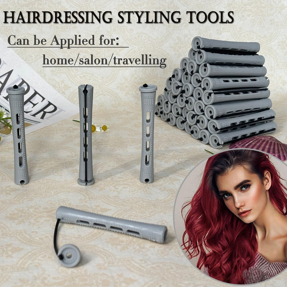 YOROSTAR gray perm rods lid-open view showing quick setup
