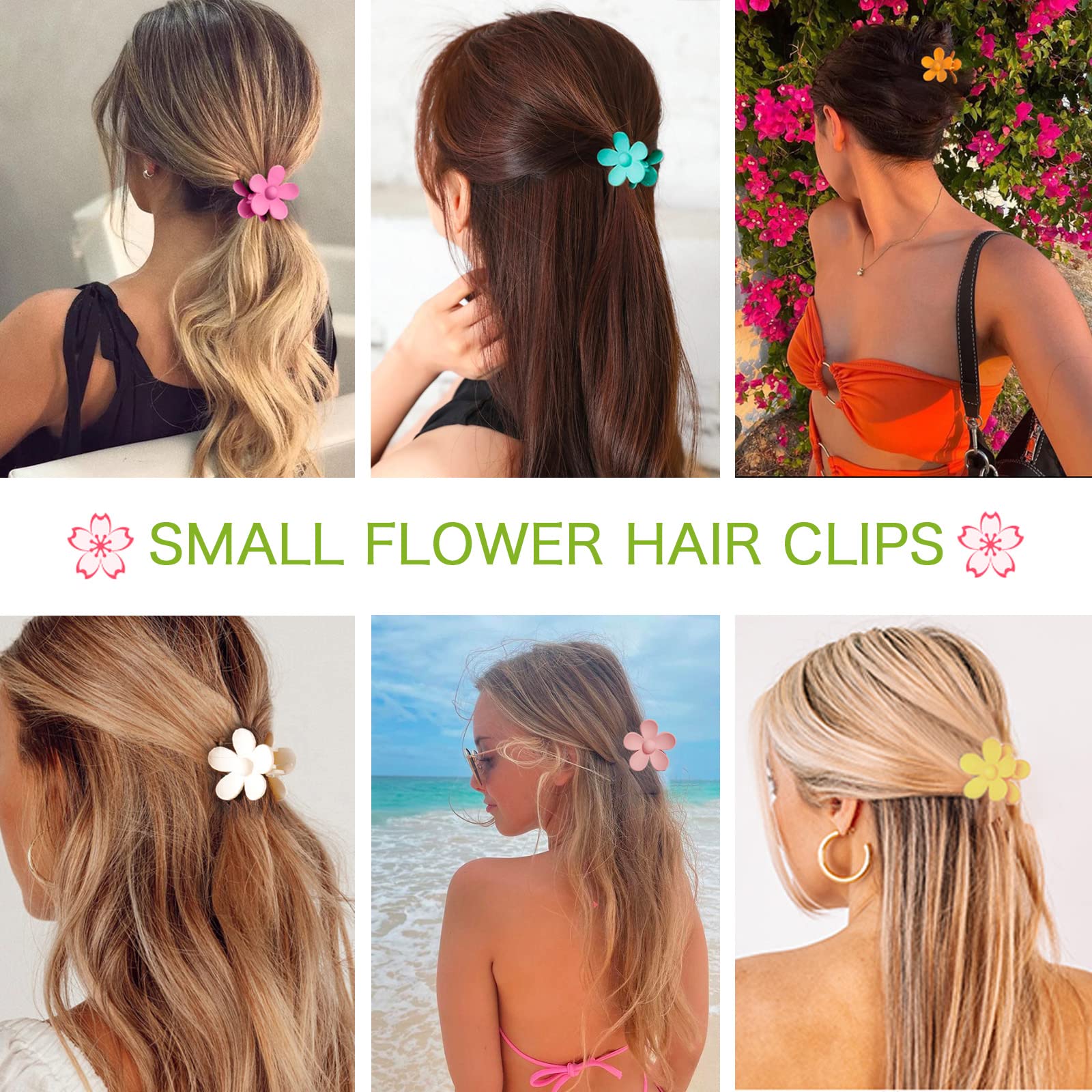 Clip floral fácil de usar de YosaiHom, perfecto para niñas.
