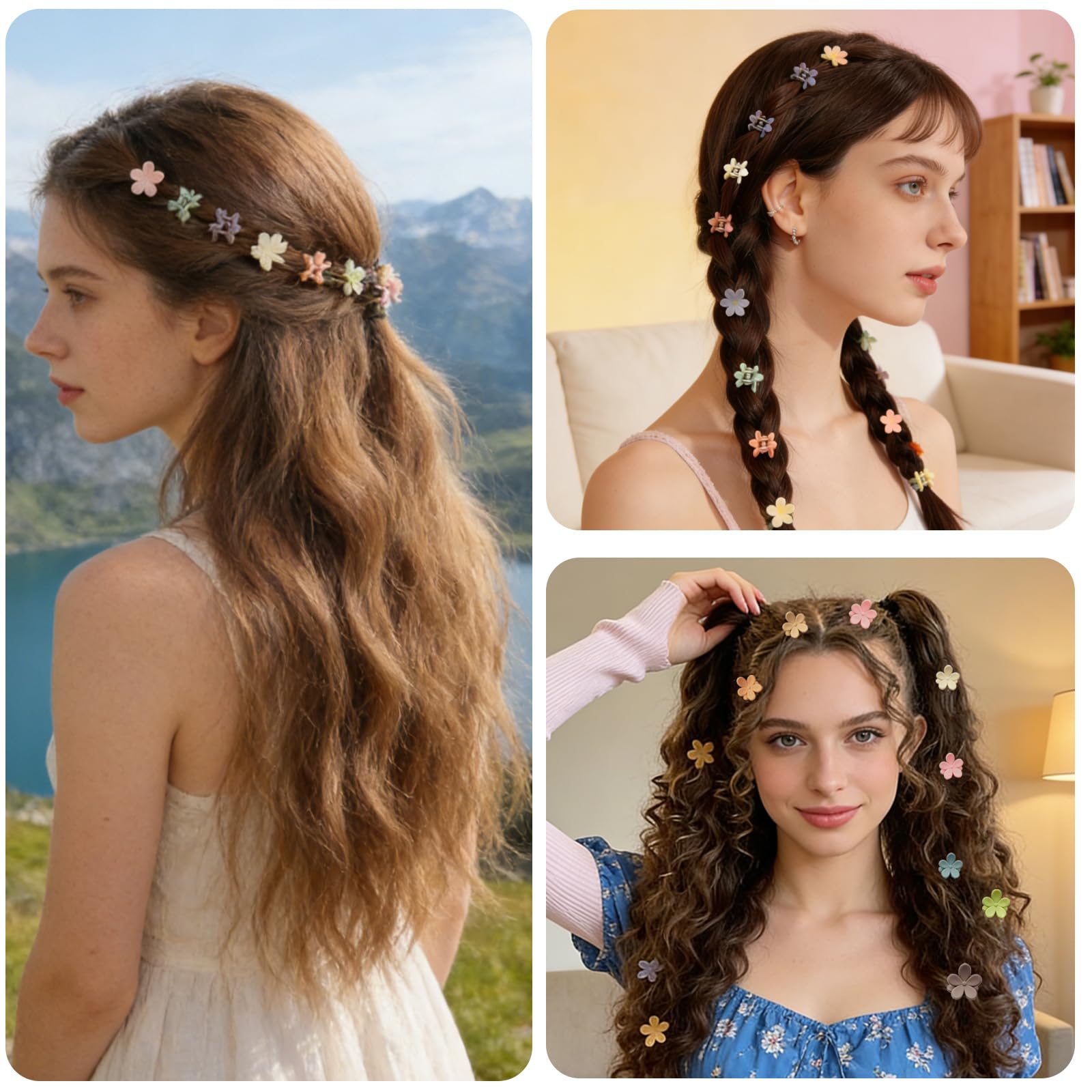 YosaiHom flower clips make a cute gift set for birthdays or back-to-school looks.