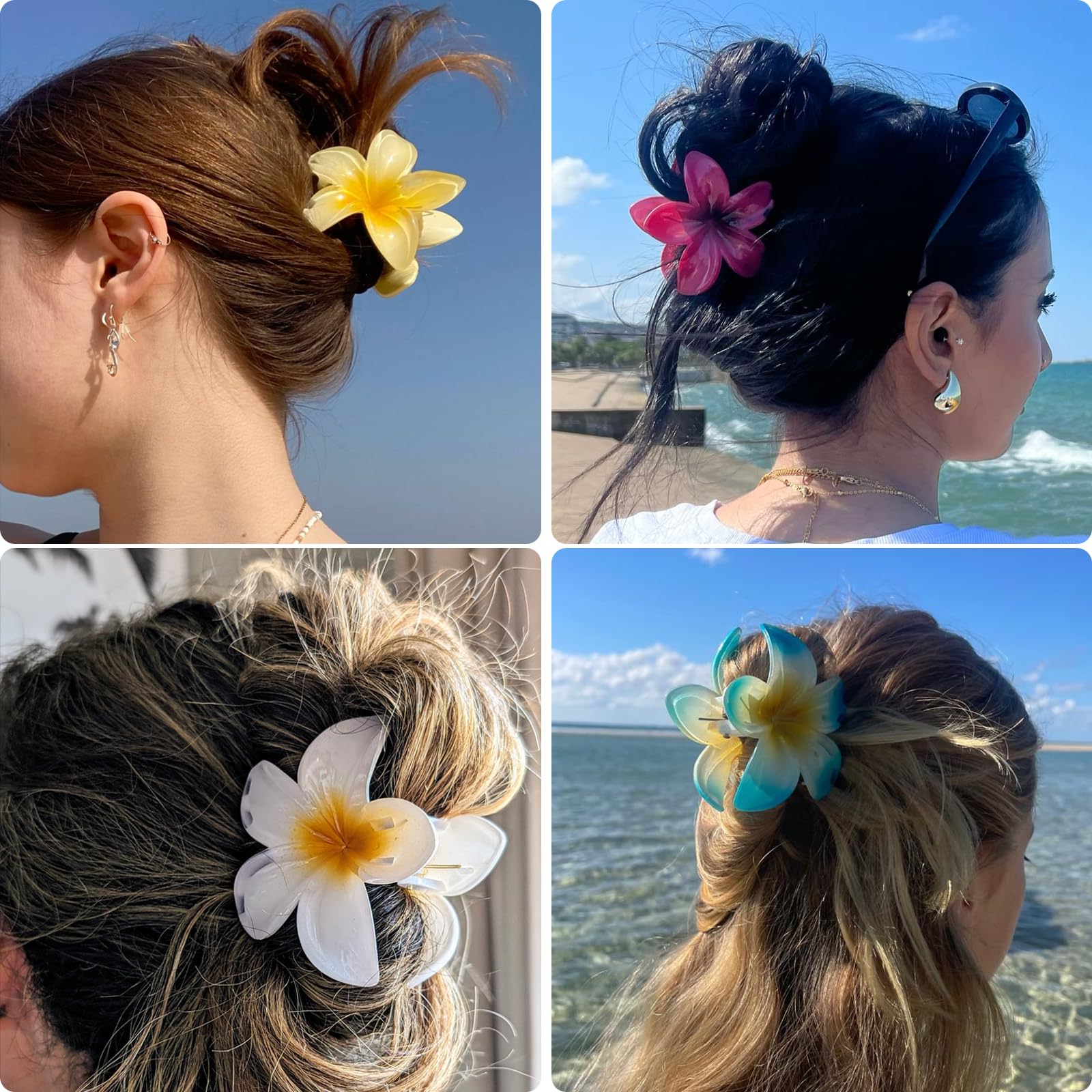 YosaiHom flower clip provides strong hold for thick or thin hair.