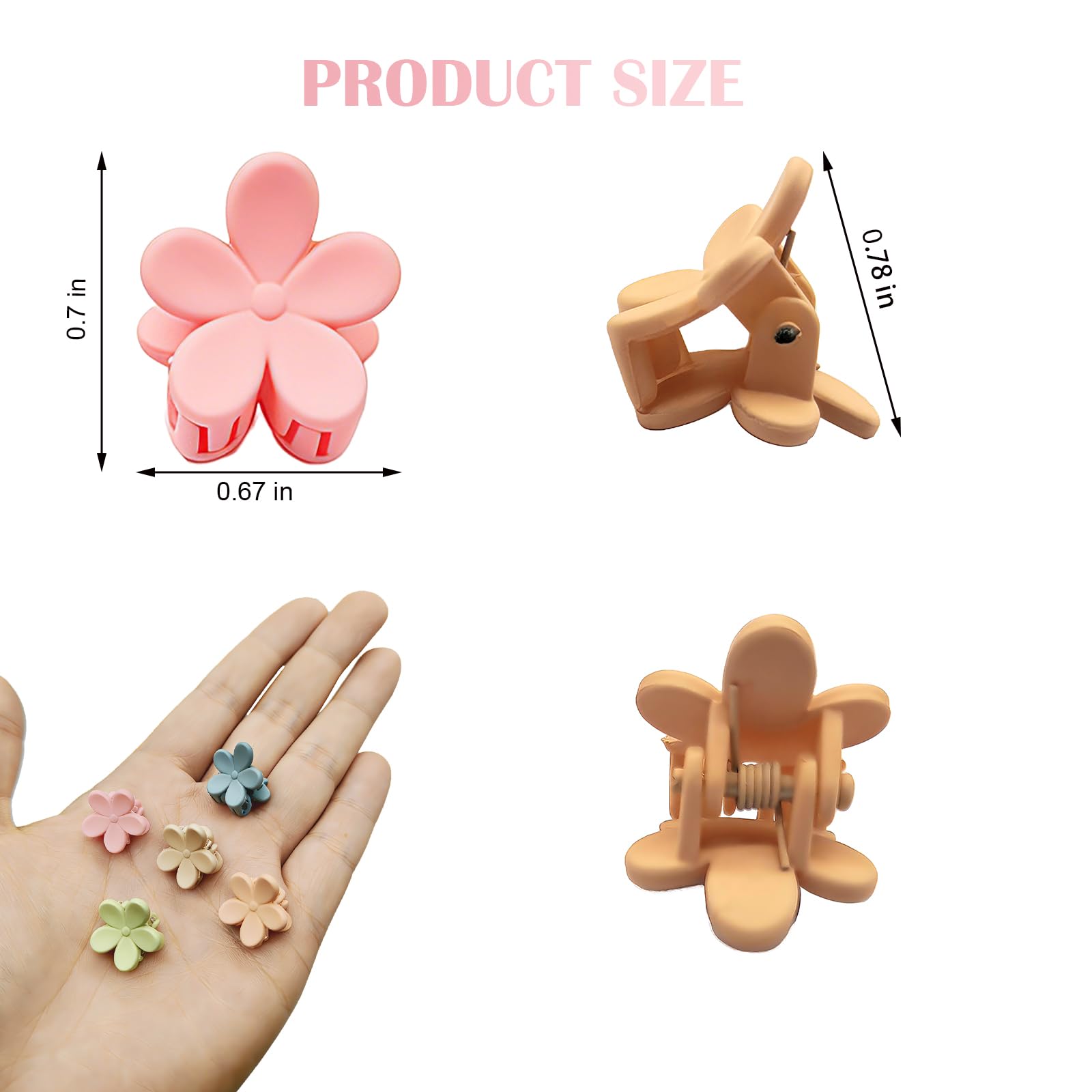 YosaiHom mini-size clip fits thin or thick hair securely for versatile hairstyles.