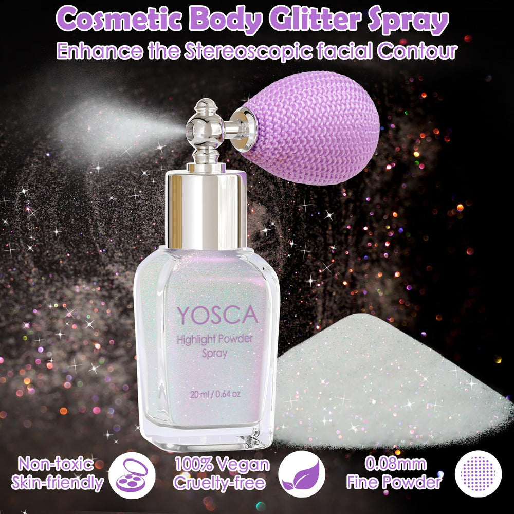 Yosca Spray Brillo Cabello: añade brillo ligero y efecto láser en el peinado.