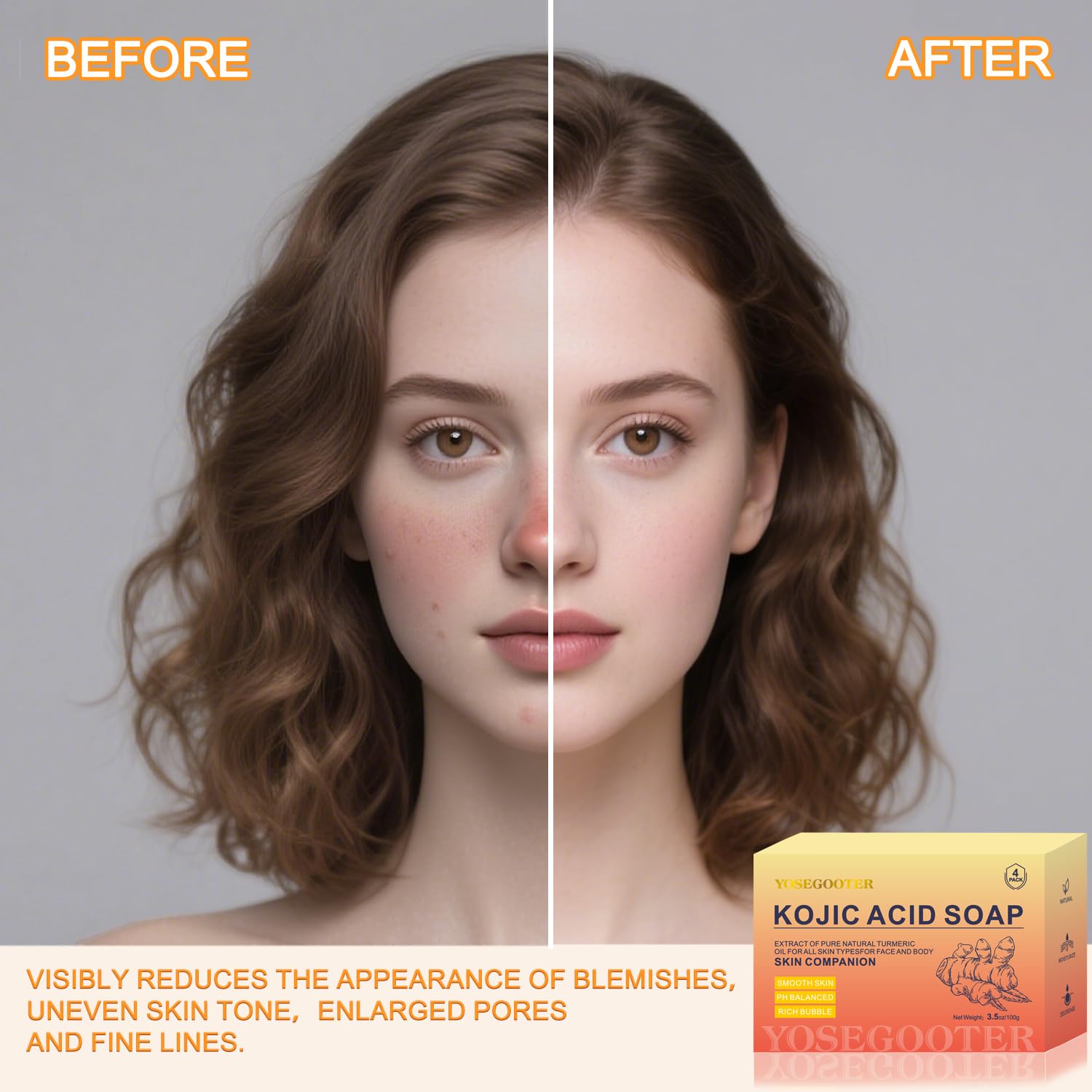 Cuidado facial y corporal con aplicación suave de YOSEGOOTER.