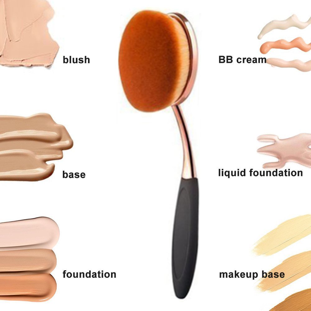 Yoseng Oval Foundation Brush ideal for home or studio use by makeup enthusiasts.