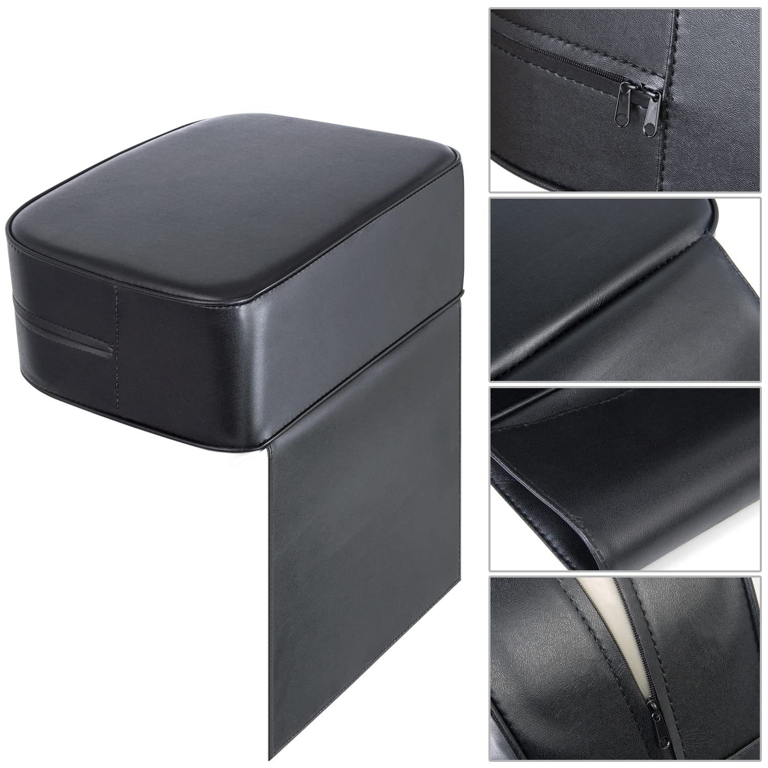 Yoshiko booster seat cushion side view highlights slim profile for styling chairs