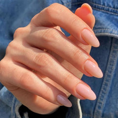 YOSOMK glossy finish press-on nails offering a polished, durable manicure.