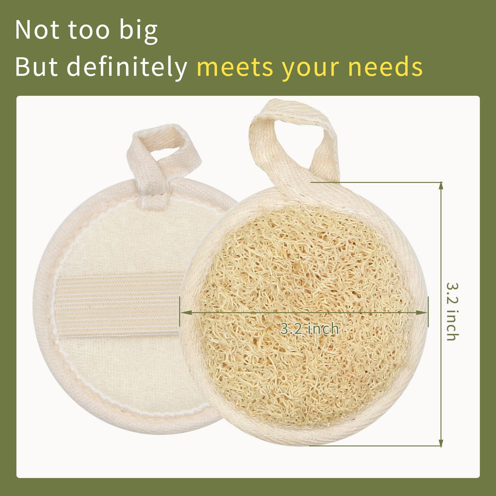 YOTDHUO 100% natural materials loofah sponge delivers skin-friendly cleansing