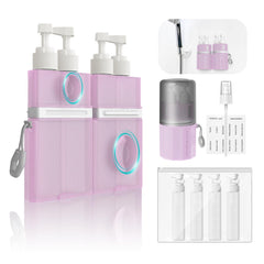 YOTIME 4-in-1 travel dispenser bottle with vacuum suction cup for secure mounting on smooth surfaces