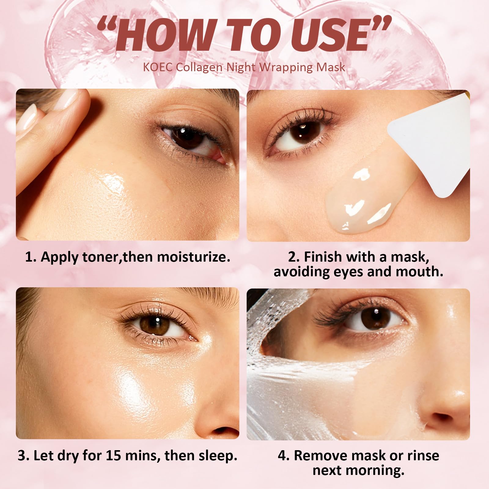 Piel tras retirar la mascarilla, hidratada y ligeramente más elástica.