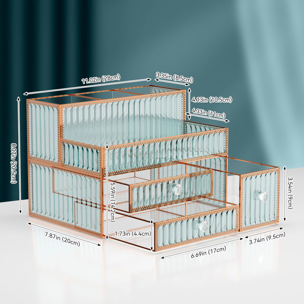 Youdepot compact beauty tools storage supports easy access during morning prep.
