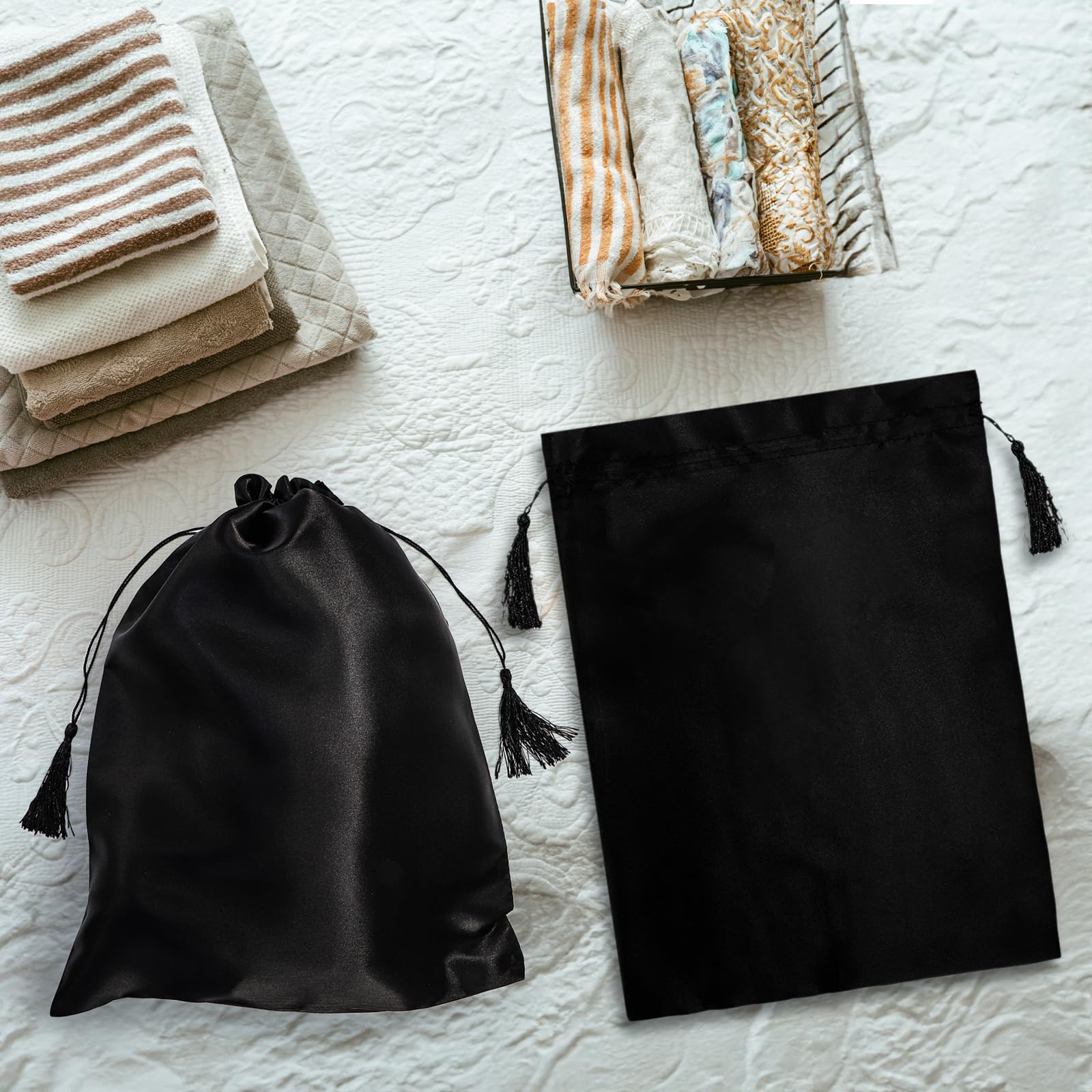 Versatile storage for brushes, tools, and small accessories in one sack
