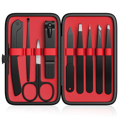 Yougai 9-pcs tweezers set for precise grooming on the go.