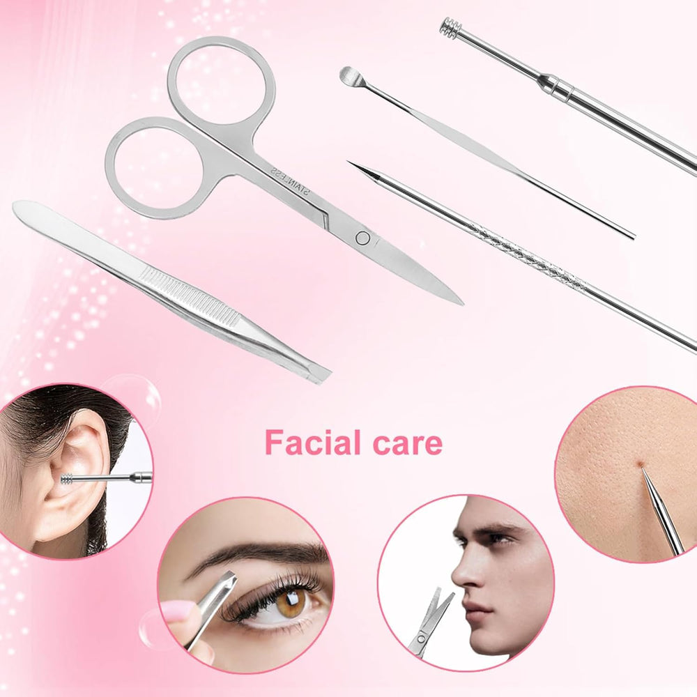 Yougai cuticle pusher in stainless steel for gentle prep