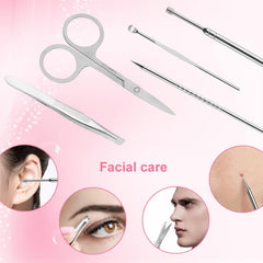 Yougai cuticle pusher in stainless steel for gentle prep