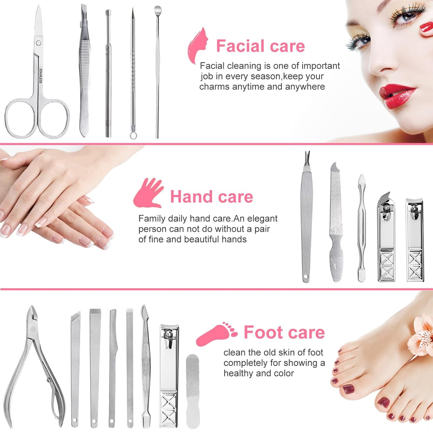 Yougai case open showing premium travel-ready manicure tools