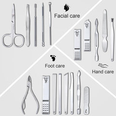 Yougai Nail Clippers Set manicure tools arrangement highlighting versatility