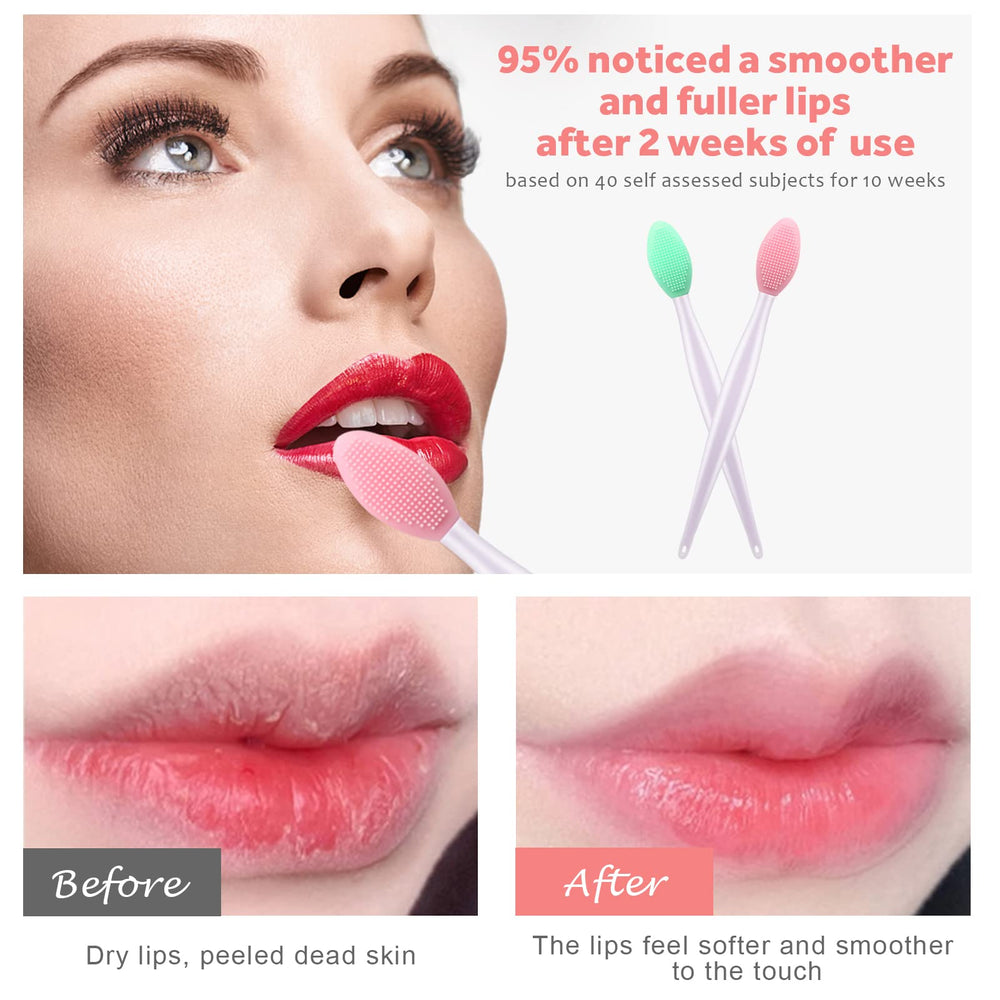 YOUKOOL double-sided silicone exfoliator for massage and better moisturizer uptake.