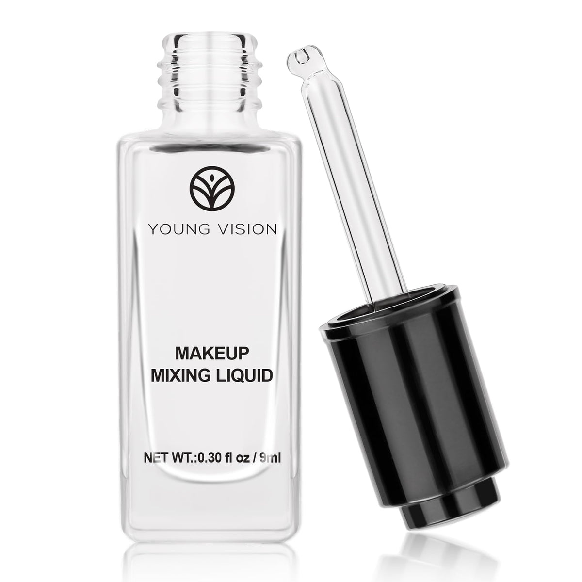 Young Vision makeup mixing liquid bottle pour for precise control and even coverage.