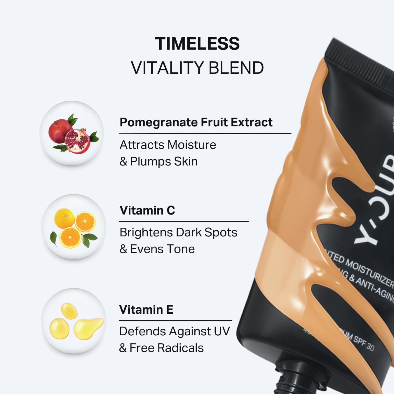 Y'OUR Tinted Moisturizer SPF 30 made in the USA packaging