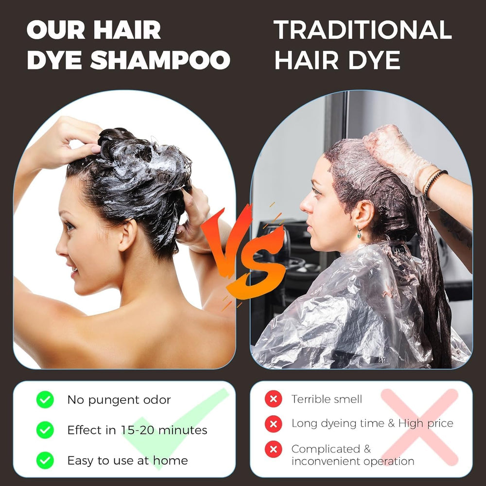 Aplicación YOURTONE de champú tinte sobre cabello seco para color y nutrición.