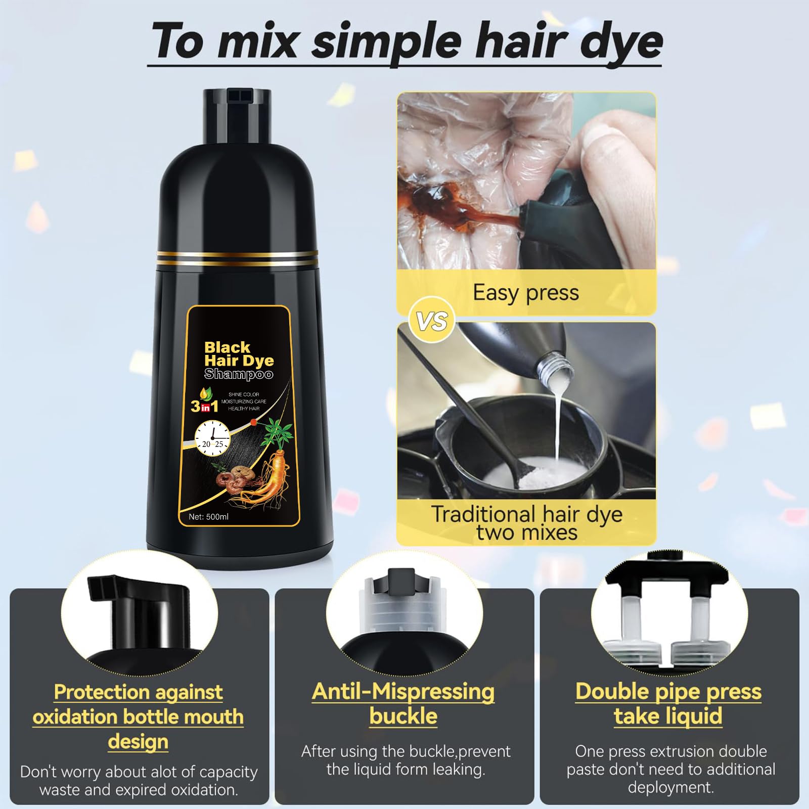 YOURTONE beneficios raíces y cabello nutridos con extractos vegetales.