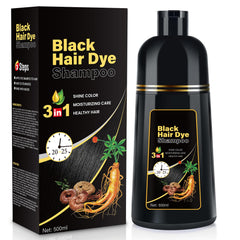 YOURTONE shampoo-tinte cabello negro: aplicación rápida para color natural.