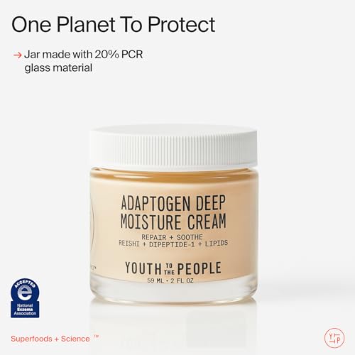 Youth To The People Adaptogen Skin Repairing Moisture Cream vegan-label friendly moisturization