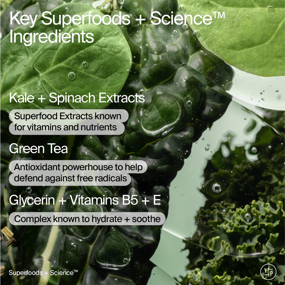 Youth To The People Green Tea antioxidant formula bottle close-up
