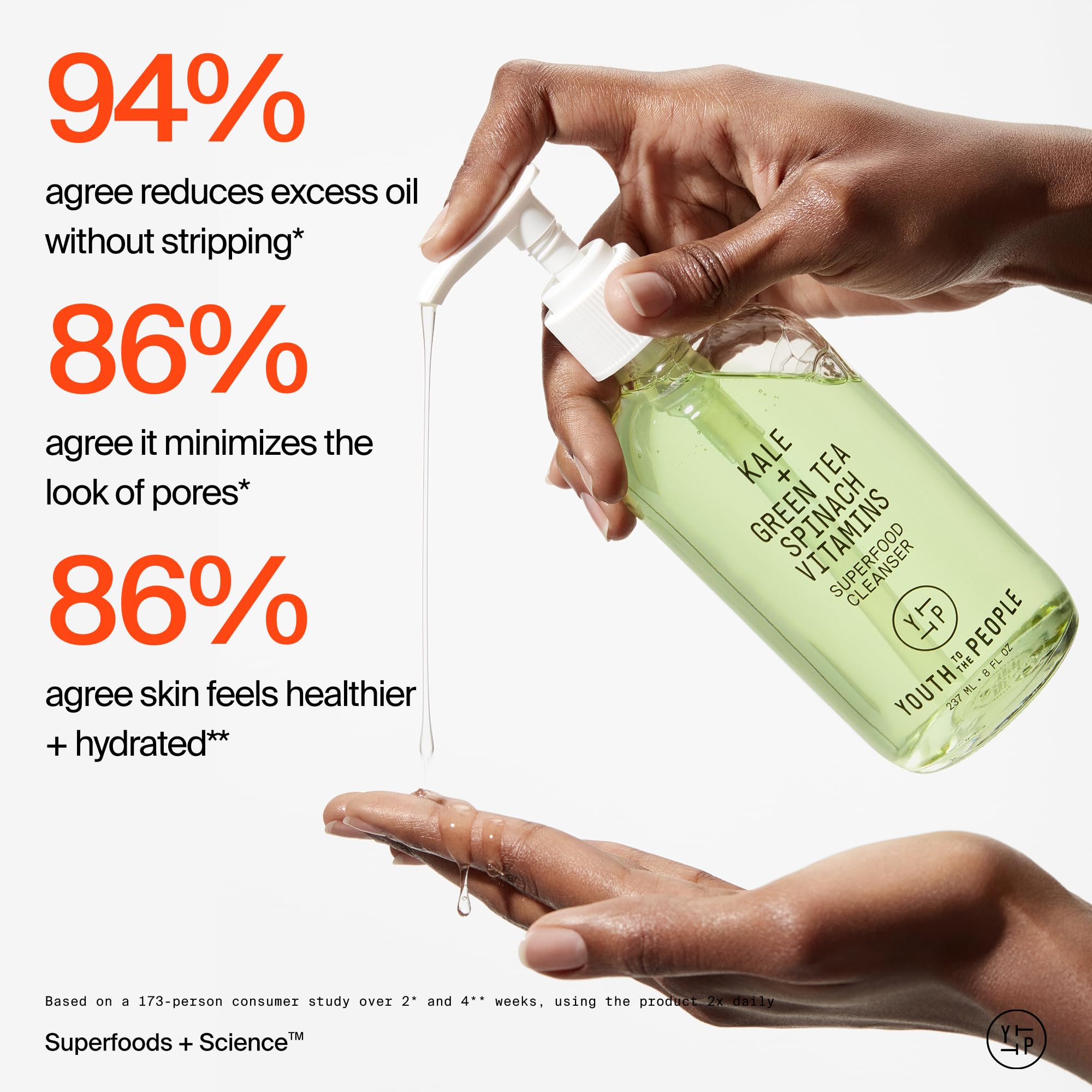 Youth To The People ingredientes superalimentos Kale y Té Verde, cuidado avanzado.