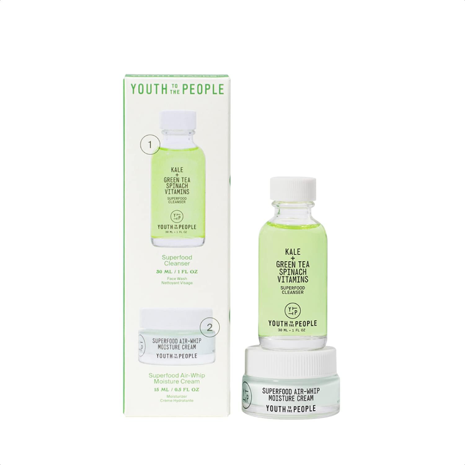 Youth To The People limpiador superfood botella, primer plano, limpieza suave.