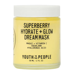 Youth To The People Superberry Dream Mask bottle for overnight hydration.